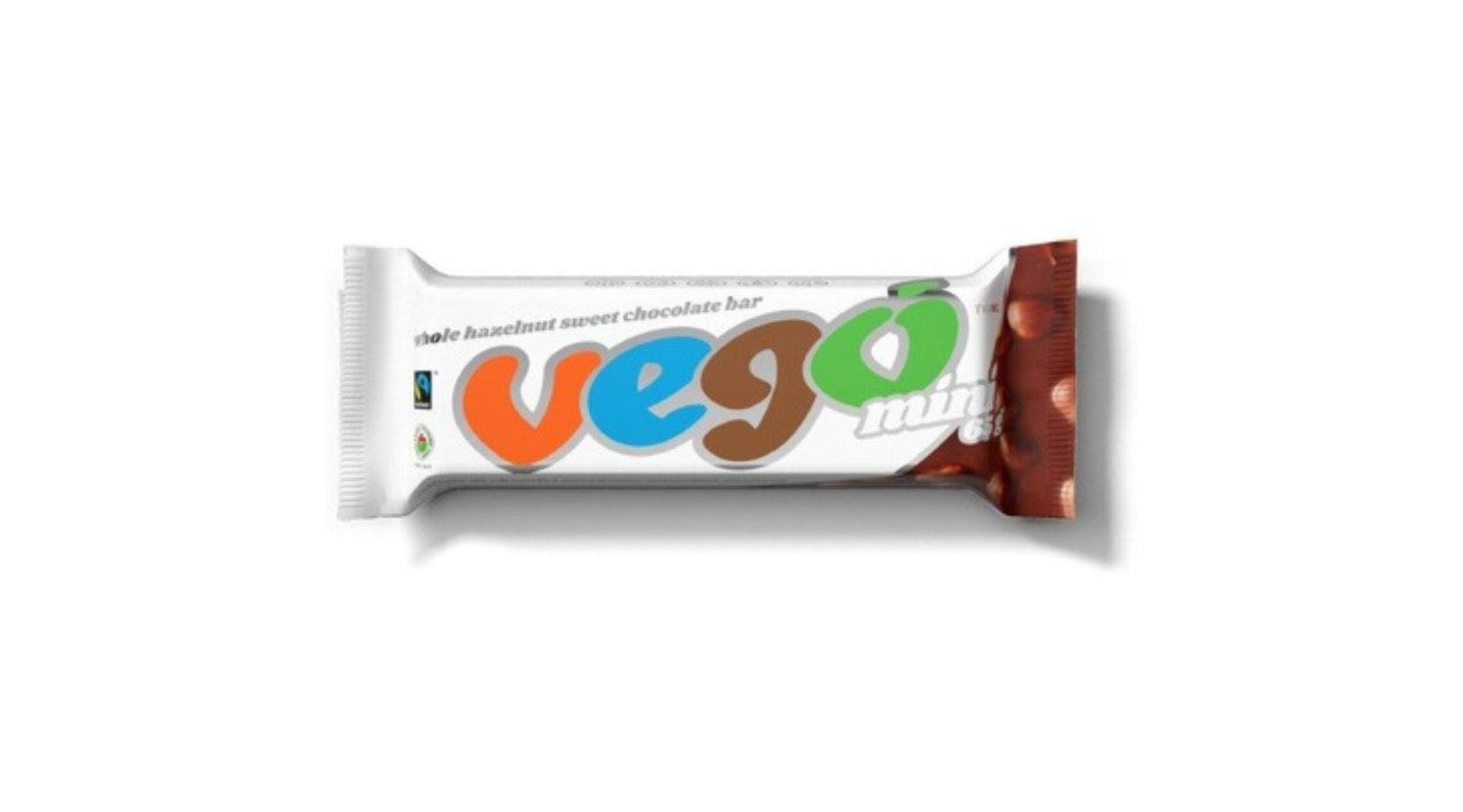 Vego - Whole Hazelnut Chocolate Bar, 65g