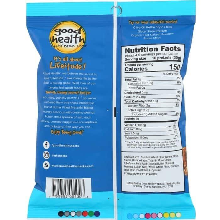 Good Health - Peanut Butter Filled Pretzels, Salted – PlantX Canada