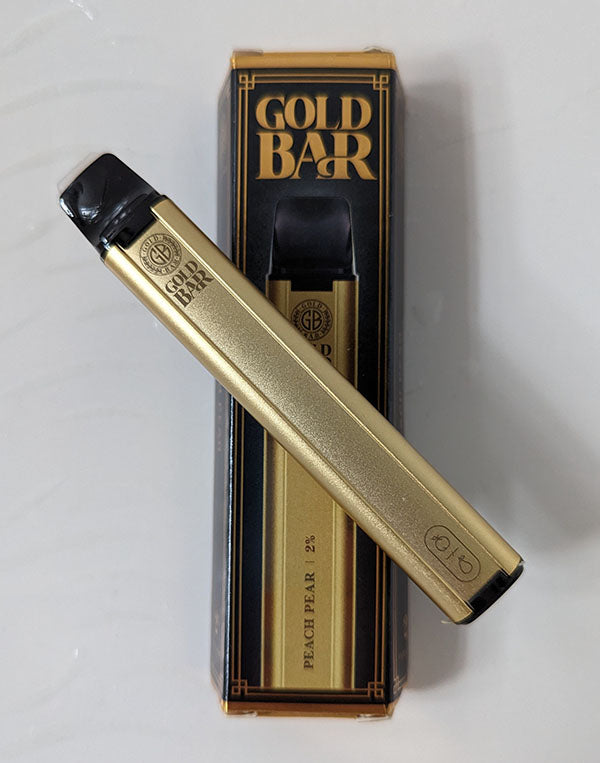 Vape Gold Gold Bar disposable vape box packaging