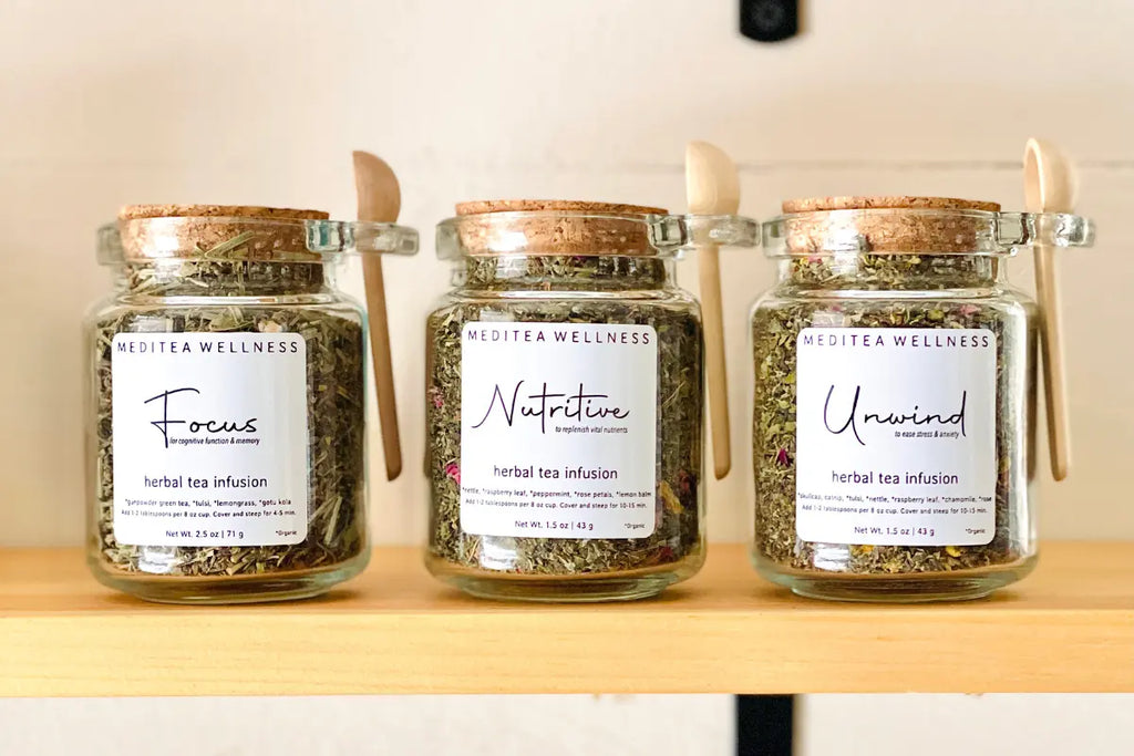 loose leaf herbal tea, herbal tea blends for wellness