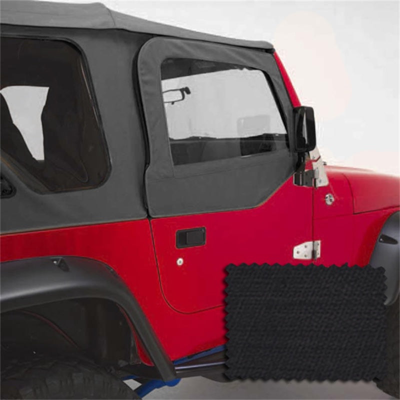 Rugged Ridge Upper Soft Door Kit Black Diamond 97-06 Jeep Wrangler – JP3  Motorsports