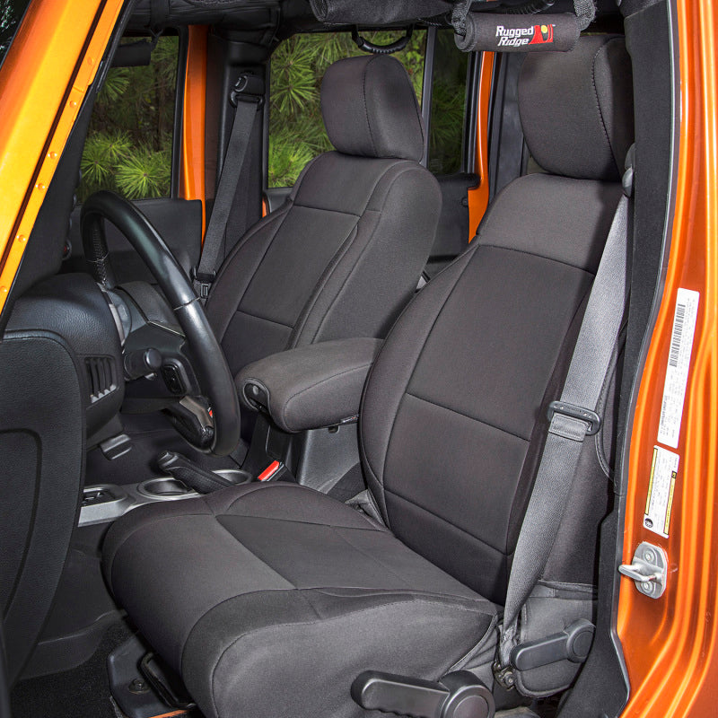 Rugged Ridge Seat Cover Kit Black 07-10 Jeep Wrangler JK 4dr – JP3  Motorsports