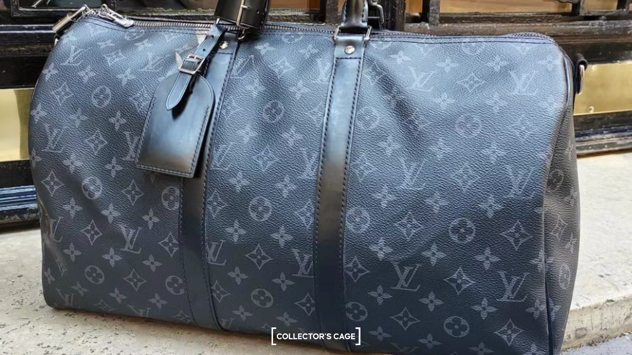 A Louis Vuitton Keepall bag