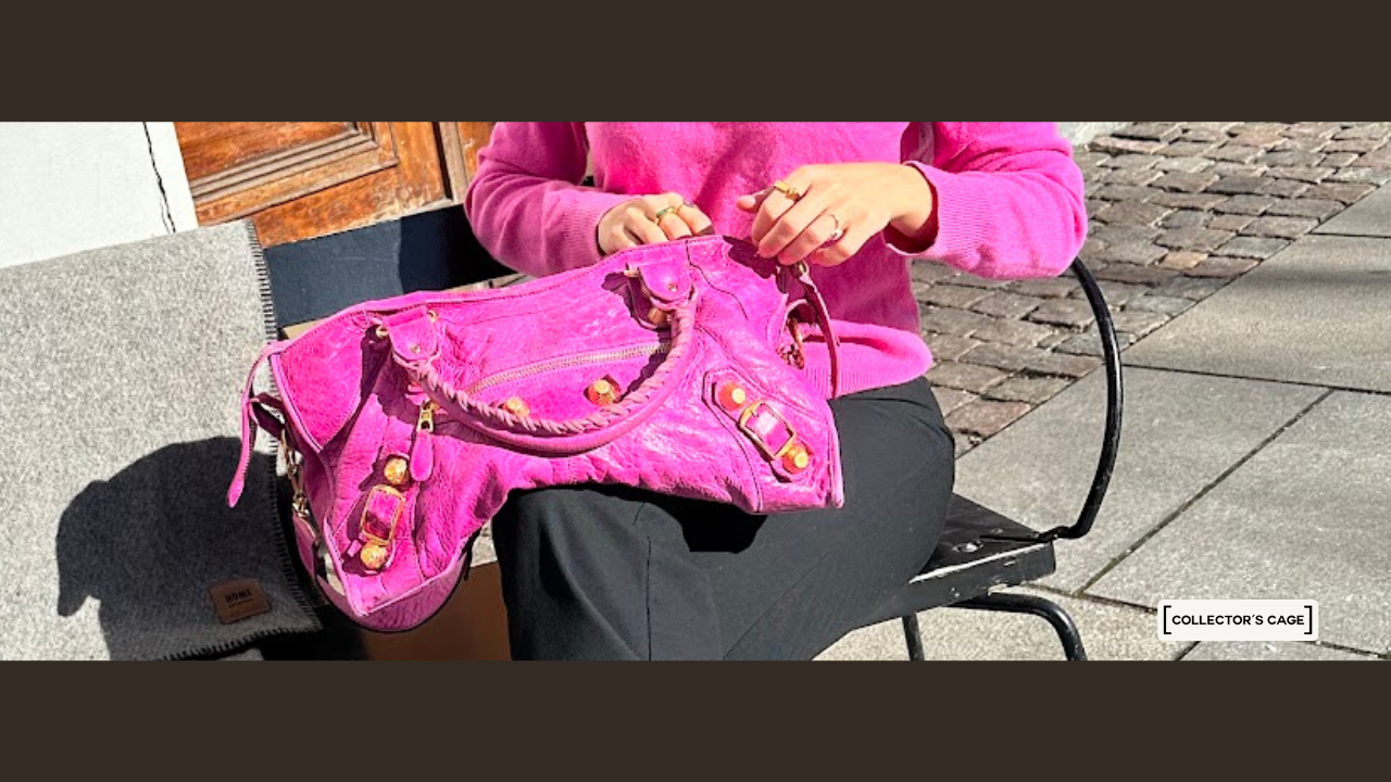 Balenciaga Pink Leather Giant Bag