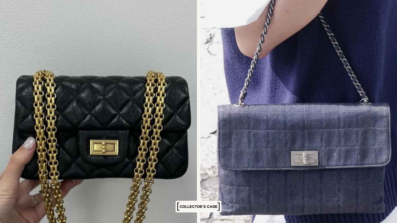 Black Chanel Reissue Bag, Denim Chanel Reissue Bag