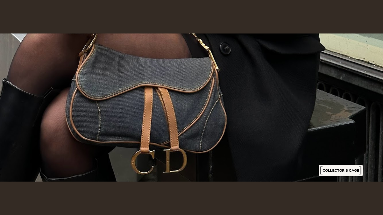 Denim Dior Saddle Bag