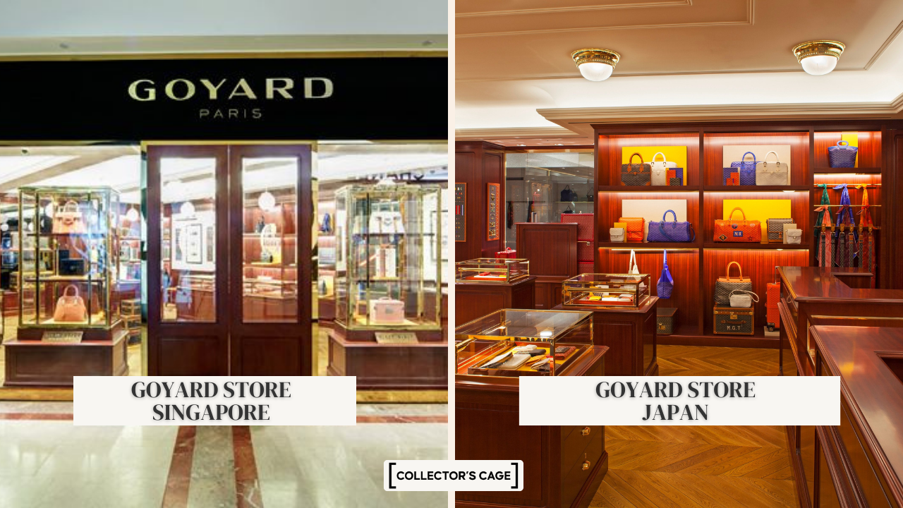Goyard store Singapore and Goyard Store Japan