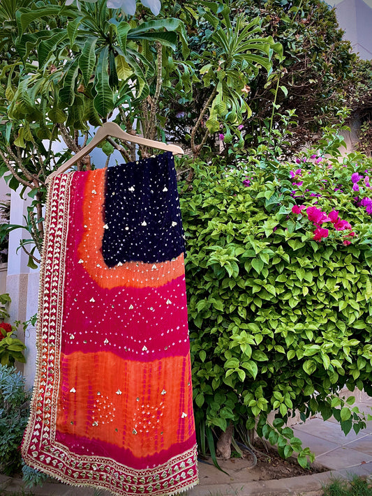 Black Chunri Dupatta