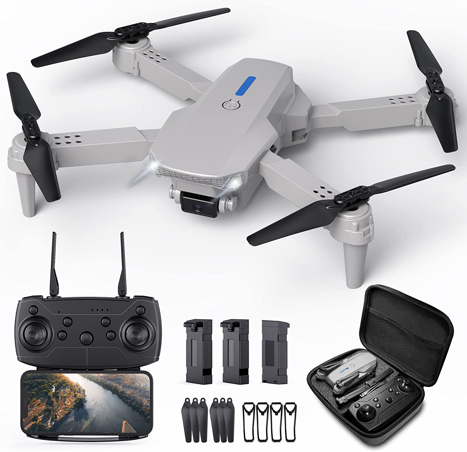 Aanvankelijk Tegen de wil stil Hilldow Foldable Drone with Camera 1080P HD Mini Drone – Homesmartcamera