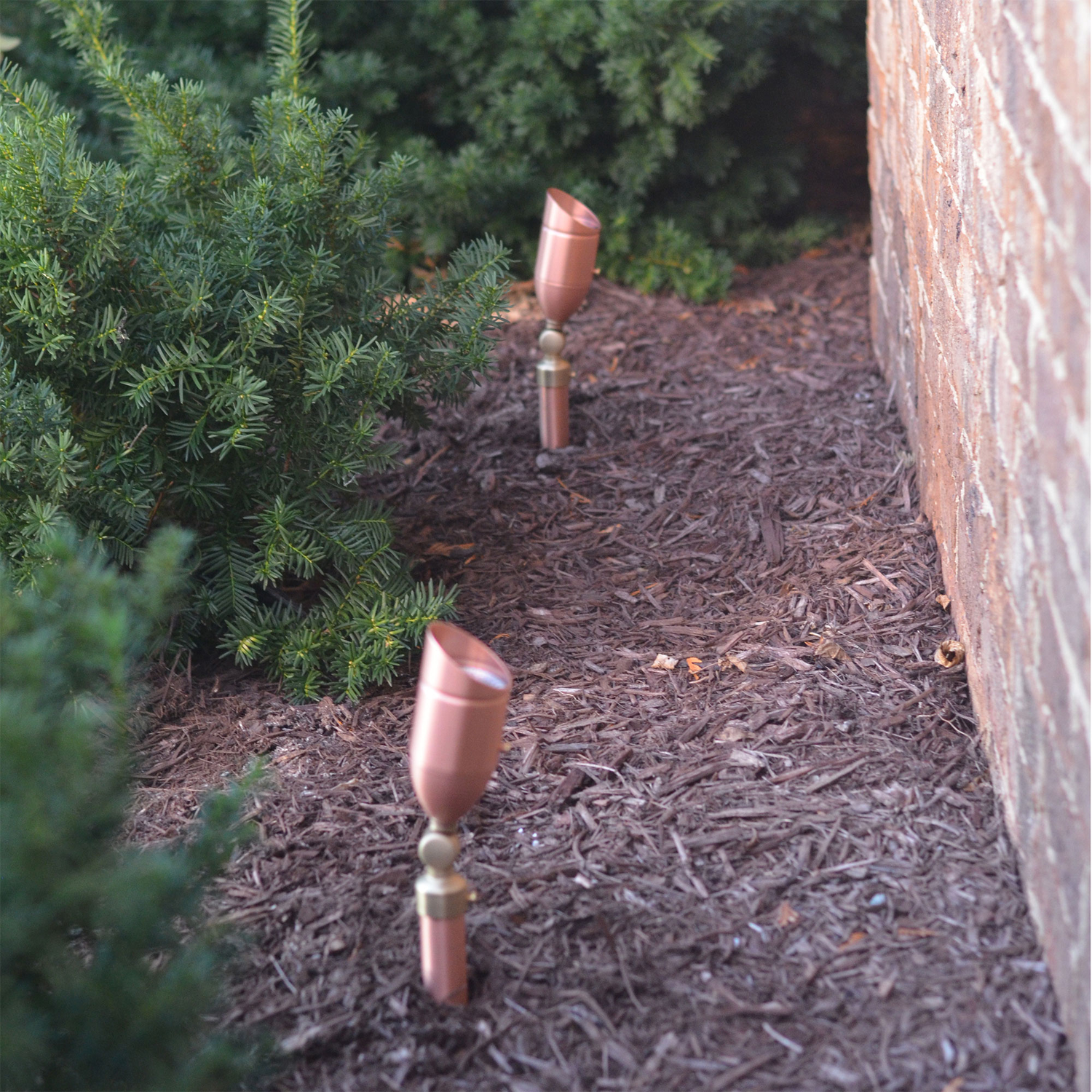 solid copper landscape lighting