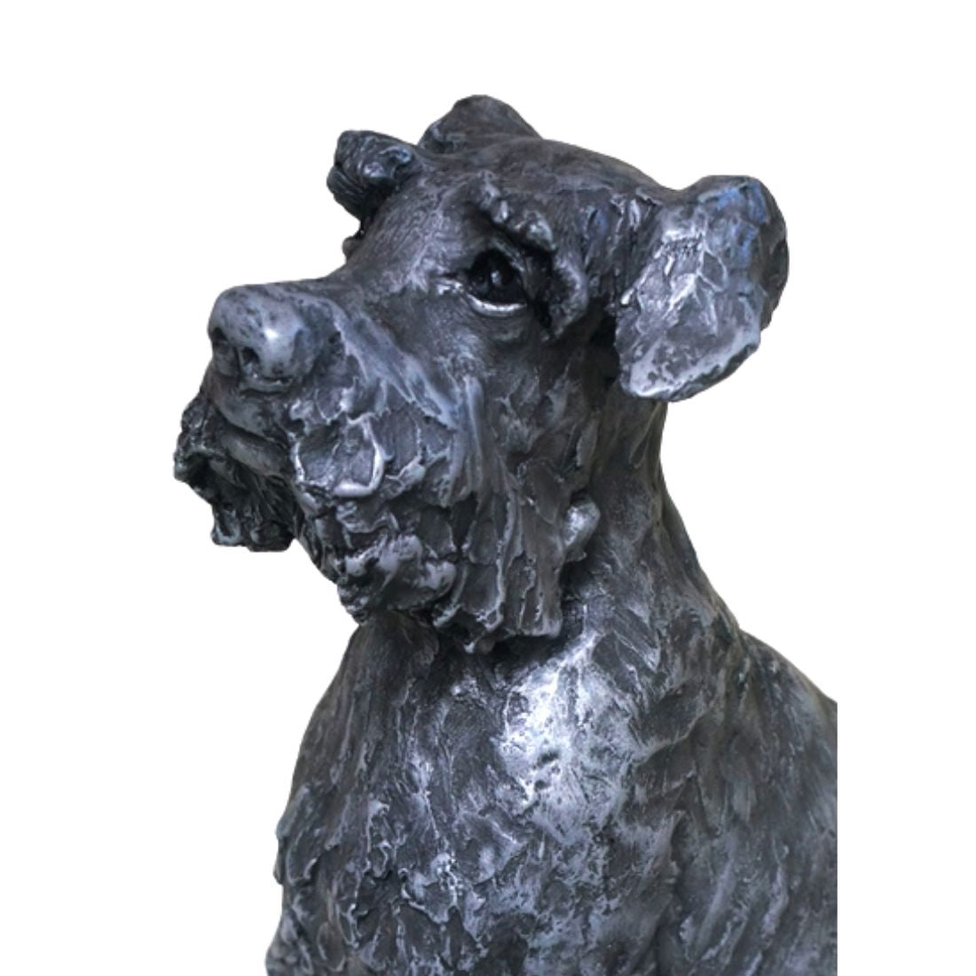 Dog Sculpture - Maya The Schnauzer by Carol Slabolepszy