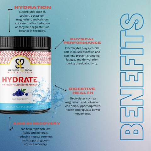 Hydrate Electrolyte Powder is a type of supplement that provides a convenient way to replenish essential electrolytes lost through sweating and other bodily processes. 