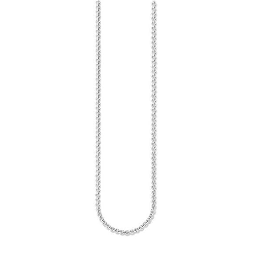Silver blackened necklace with stone-studded ring clasp | THOMAS SABO