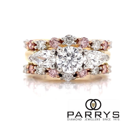 Pink Diamond Custom Ring