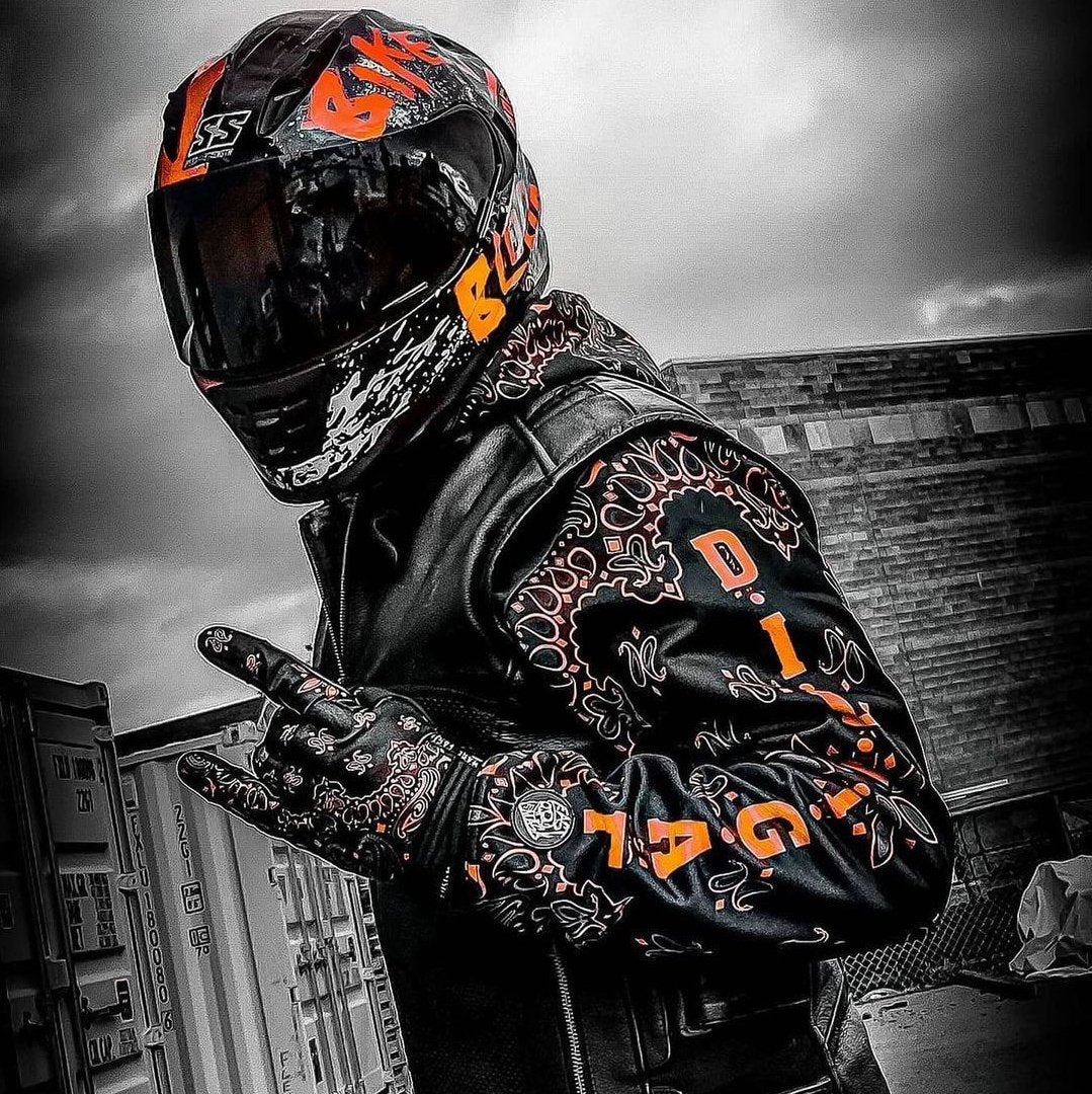 Live Fast, Cool Motorcycle gloves, Biker Apparel