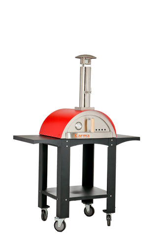 WPPO Le Peppe Portable Wood Fired Pizza Oven, Red