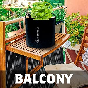 Dynomyco 5 Gallon Plant Grow Bags for Balcony