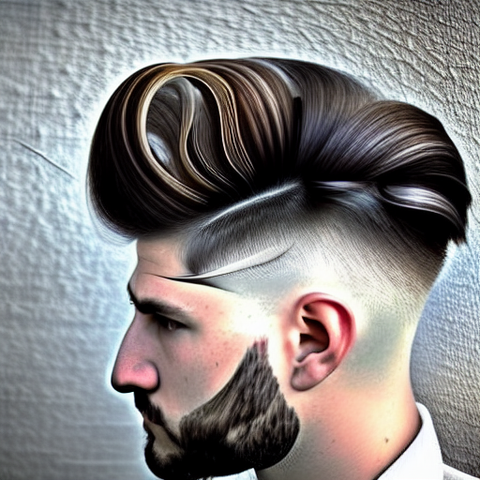 creative fashion show taper haircut design