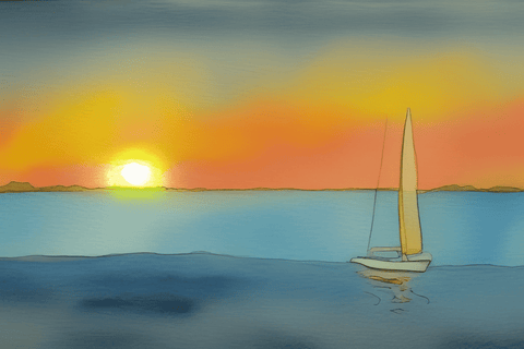 simple beach sunset drawing Poster Paper Print - Decorative posters in  India - Buy art, film, design, movie, music, nature and educational  paintings/wallpapers at Flipkart.com