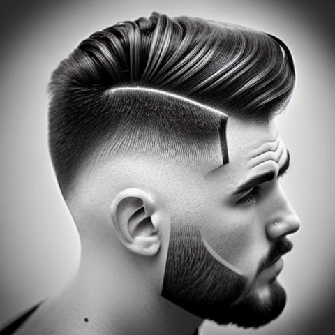 bold taper haircut design