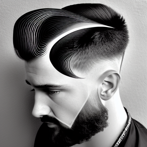 creative taper haircut design