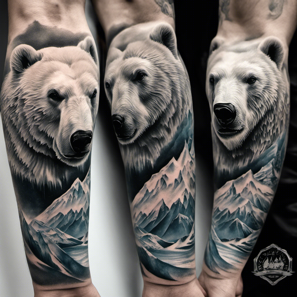 Tattoos of grizzly bears