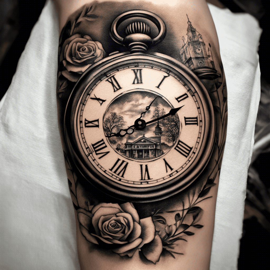 Pocket Watch tattoo by Qtattoo Lee | Post 12927