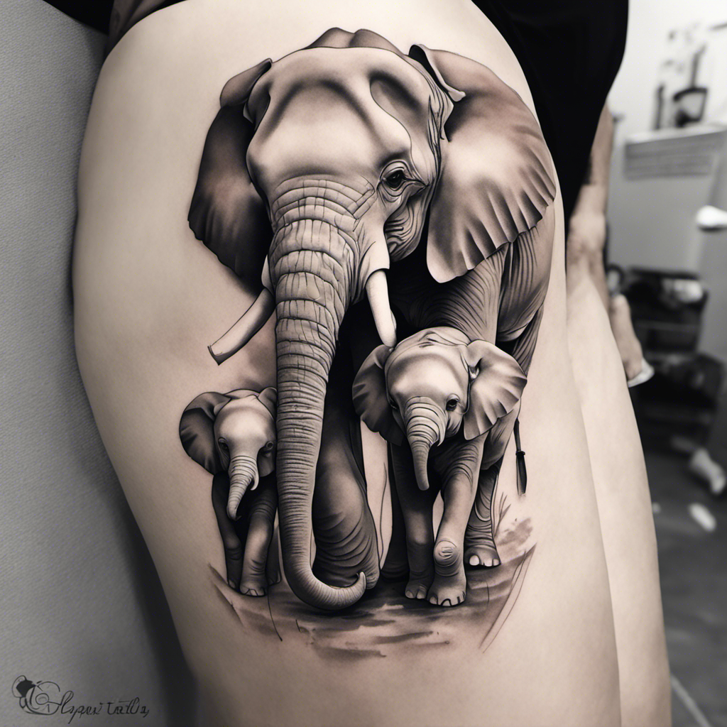 Tattoo uploaded by Dilana Lisok • #elephants #family #firstattoo • Tattoodo