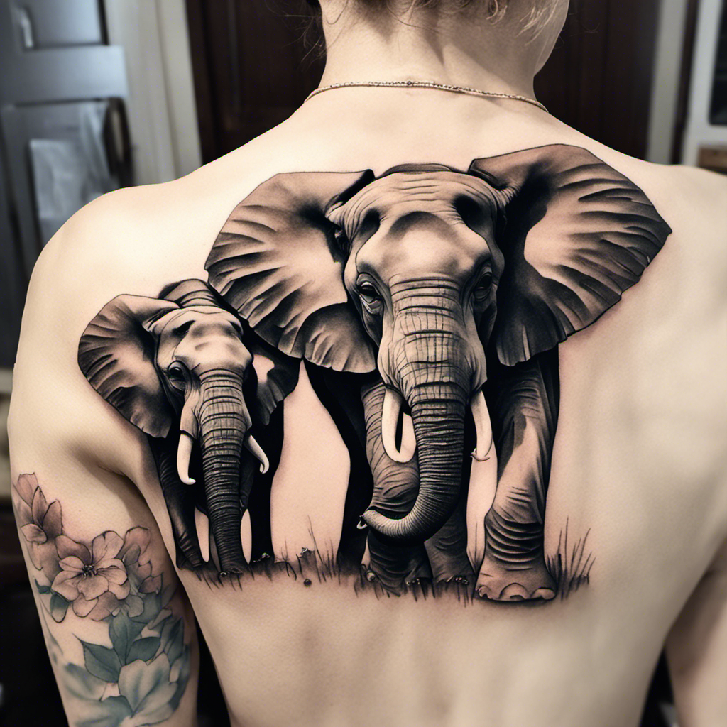 Elephant and Lion half sleeve by Haylo by Haylo: TattooNOW