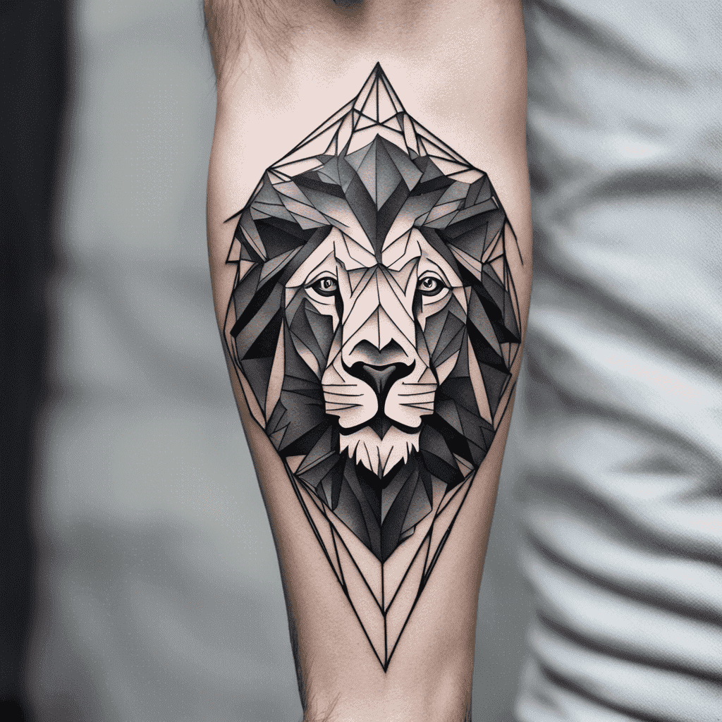 Lion Flower Tattoo - Etsy