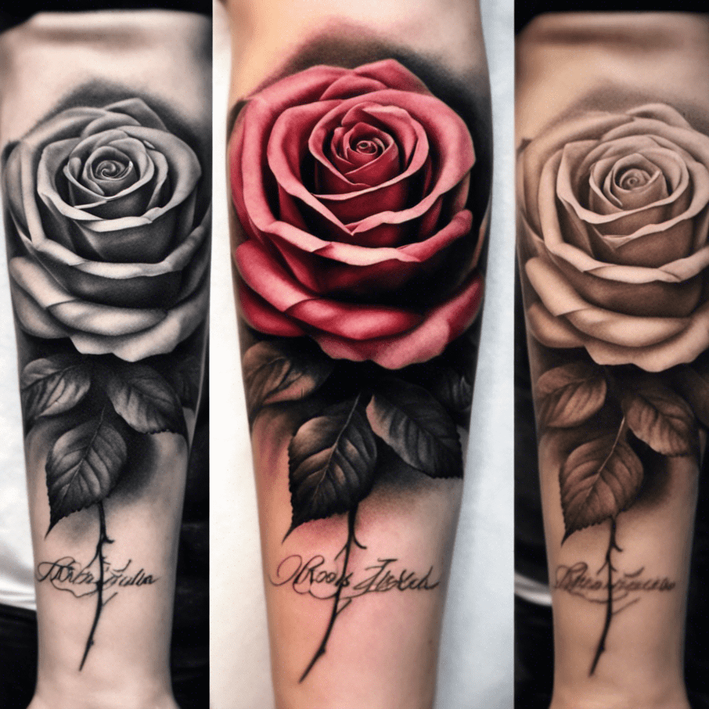 90 Rose Tattoo Ideas Created with Ai | artAIstry