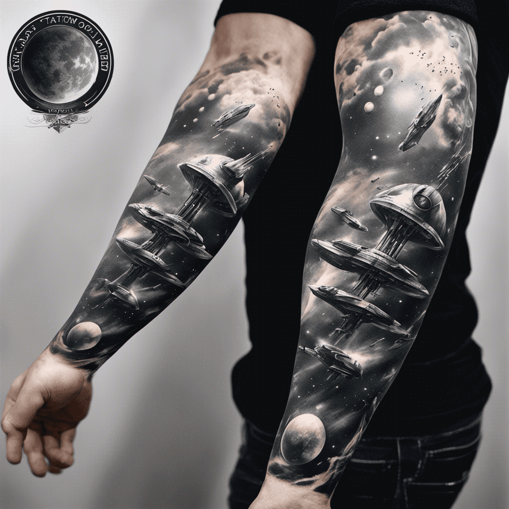 78 Space Tattoo Ideas Created with AI | artAIstry