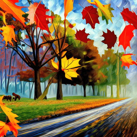 fall acrylic paintings