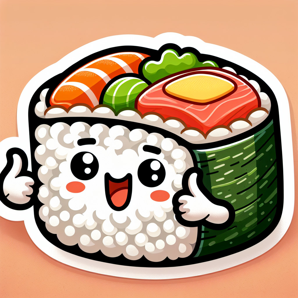 Cheerful Sushi Roll Delight