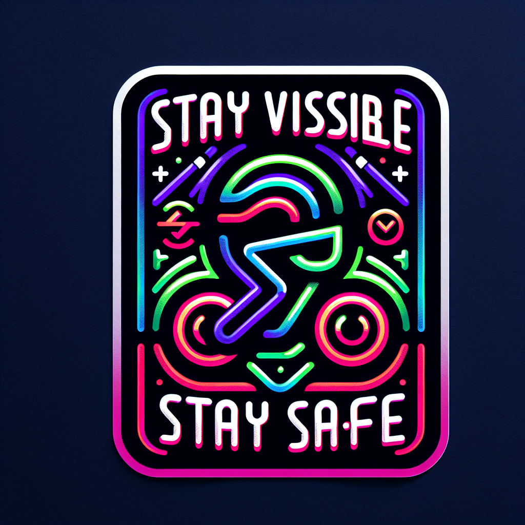 Neon Safety: Visibility and Caution Sticker Design