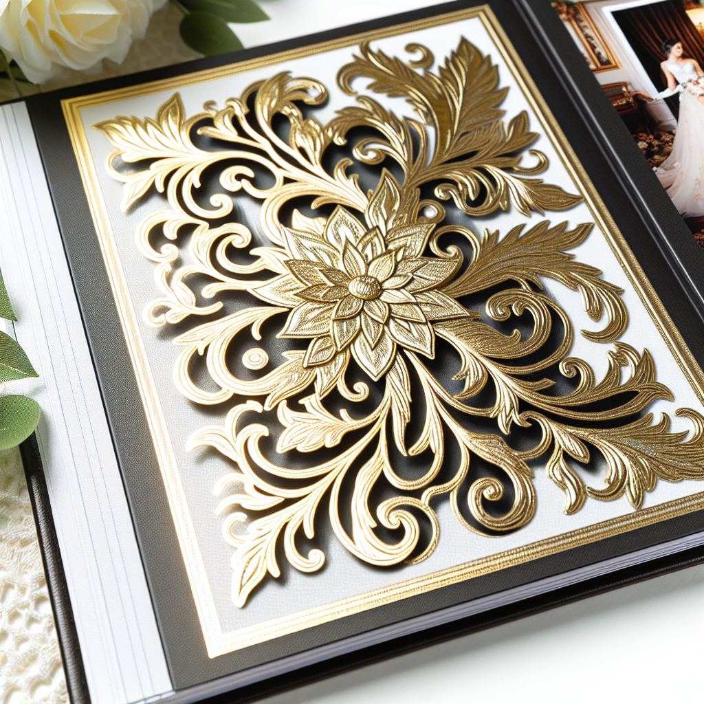 Baroque Elegance: Deluxe Gold Foil Sticker Concept