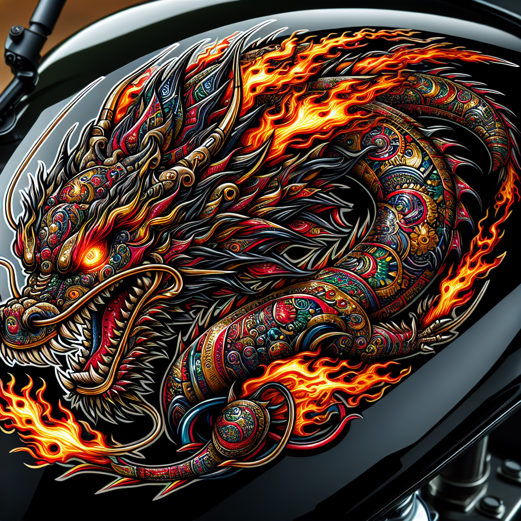 Blazing Mythical Dragon