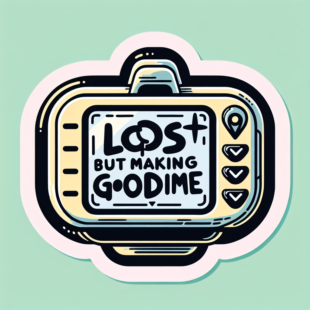 Adventurous Spirit GPS Sticker