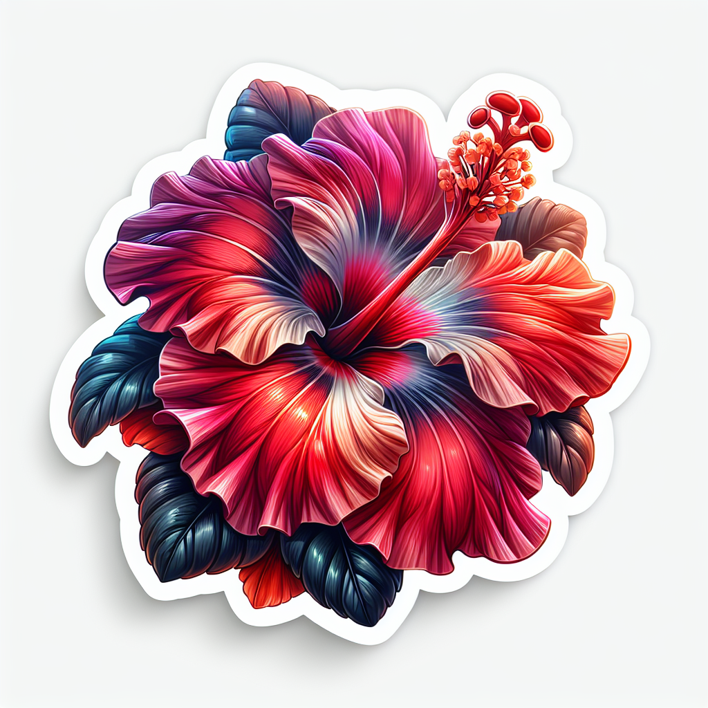 Vibrant Hibiscus Fantasy