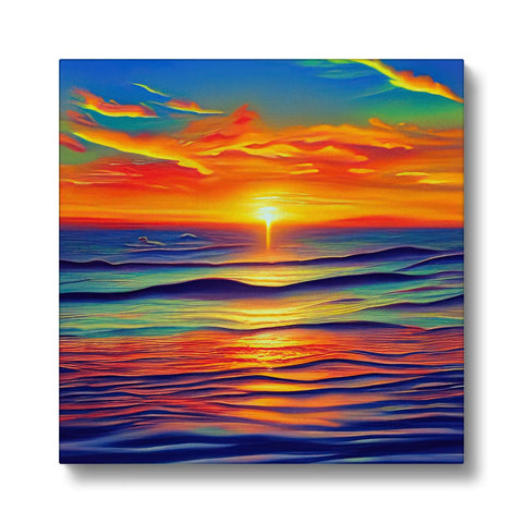 sunset paintings on canvas