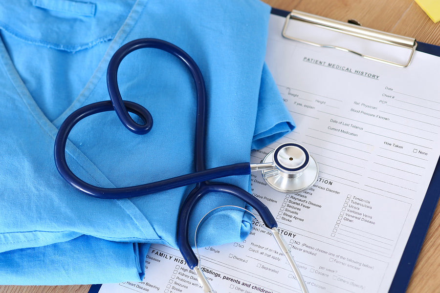 Heart shaped stethoscope