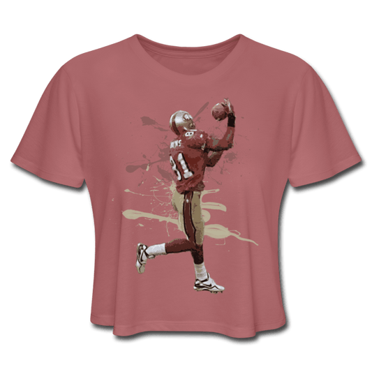 Printify 49ers Trey Lance Jersey Crop Top T-Shirt M/L