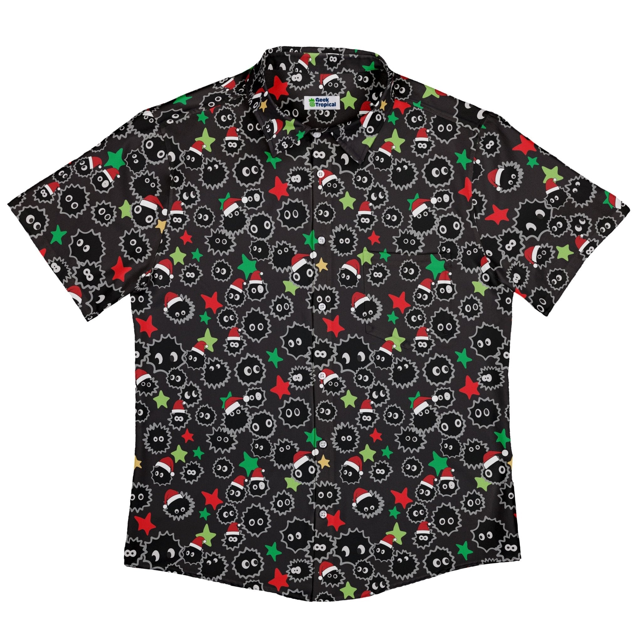 Clearance Ready-to-Ship Sootsprite Santas Button Up Shirt
