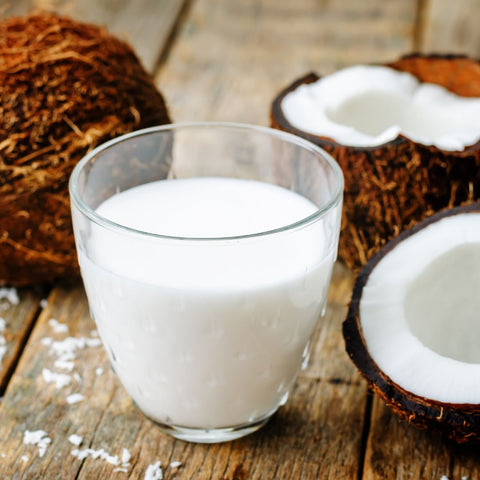 Fresh coconut milk removed to make unrefined, cold pressed virgin coconut oil. Local Sparrow's virgin coconut oil is made using coconut milk from fresh coconuts