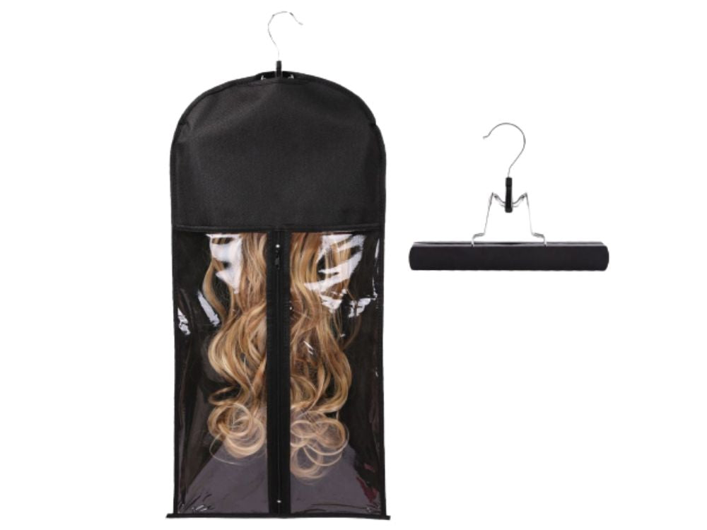 Clip in hair extensions hanger