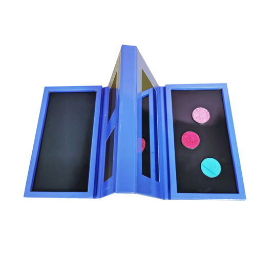 Coosei Book Shaped Empty Magnetic Eyeshadow Palette 4 Layers