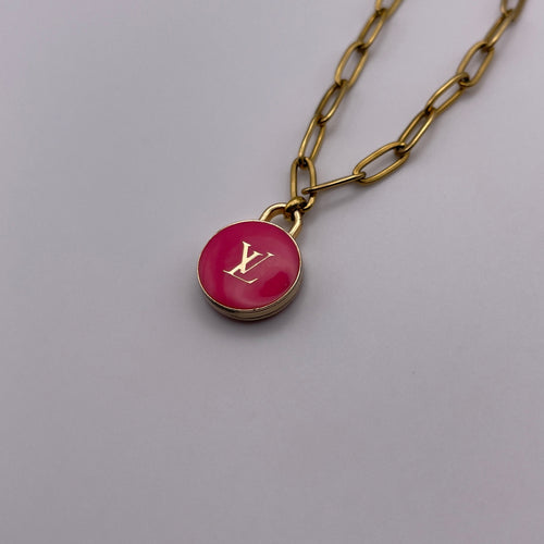 Vintage Reworked Louis Vuitton Charm Keychain