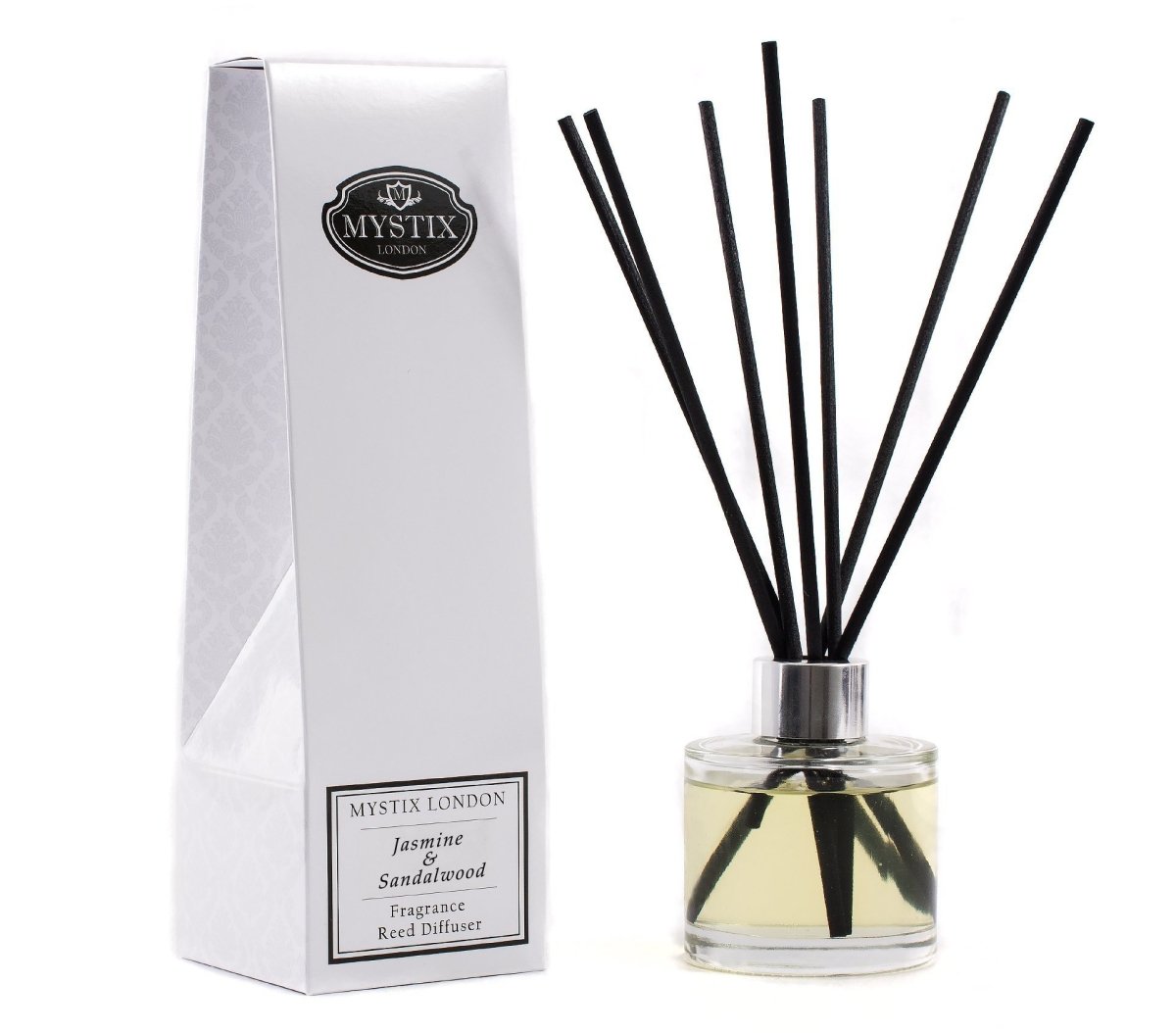 Jasmine & Sandalwood - Fragrance Oil Reed Diffuser - Mystix London product image