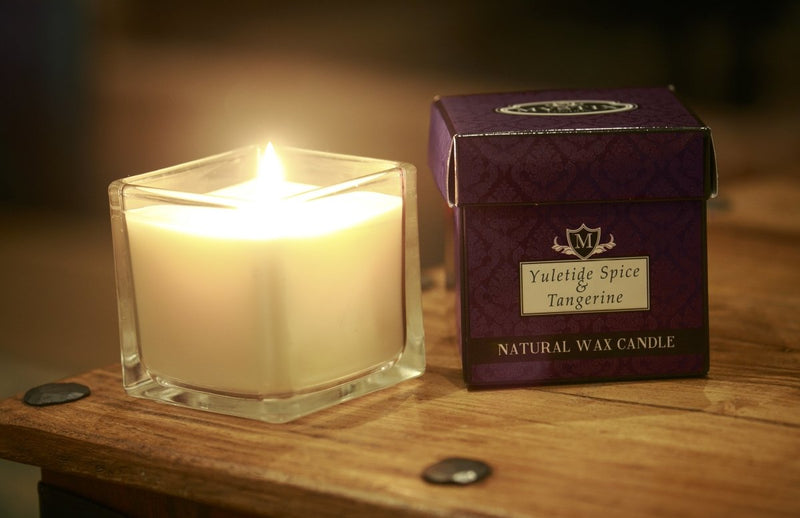 Yuletide Spice & Tangerine Scented Candle - Mystic Moments UK