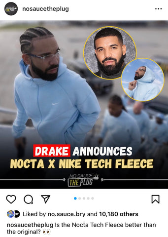 Drake Unveils NOCTA x Nike Tech Fleece Collection with Air Drake Teaser